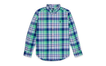 Plaid Cotton Poplin Shirt