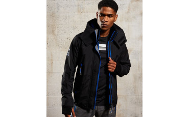 Hooded SD-Windsprinter Jacket Black/cobalt