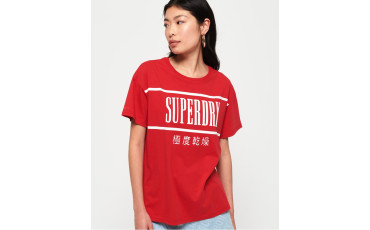 SuperDry Super 90s Portland T-Shirt Summer Red