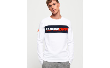 SuperDry Applique New House Long Sleeve T-Shirt Optic