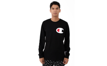 Heritage C Patch Applique L/S Shirt - Black