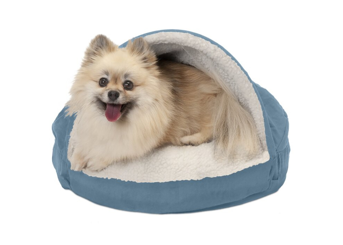 hooded dog bed