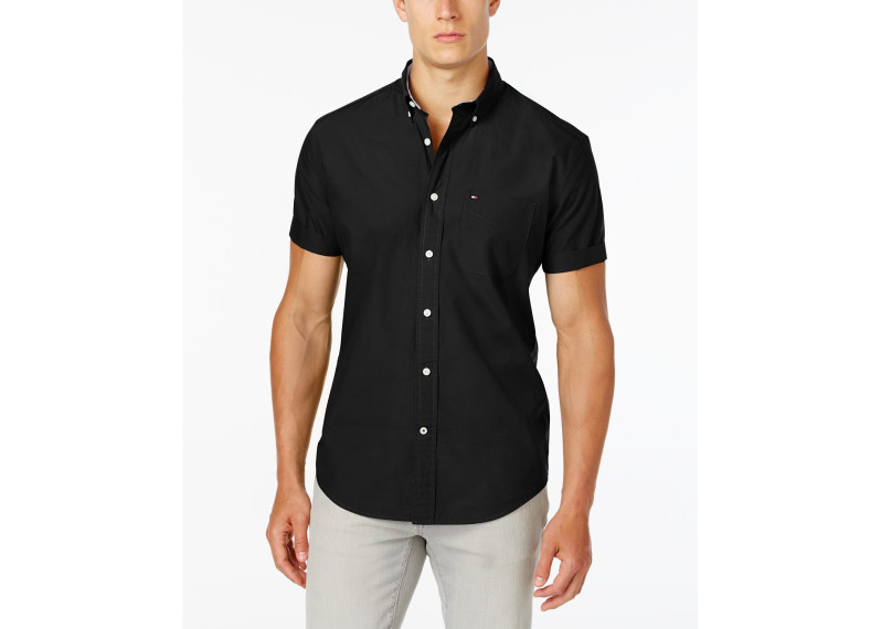 Tommy Men's Maxwell Short-Sleeve Button-Down Classic Fit Shirt