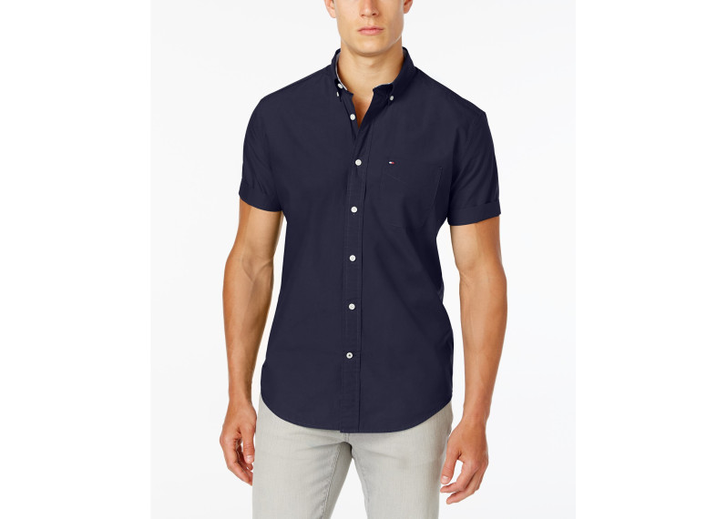 Tommy Men's Maxwell Short-Sleeve Button-Down Classic Fit Shirt