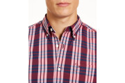 Tommy Men's Custom-Fit Stretch Nash Plaid Shirt