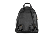 Rhea Medium Leather Backpack - Black