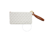 Medium Jet Set Wristlet- Vanilla