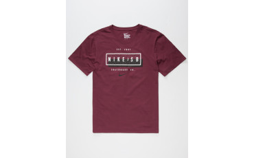 NIKE SB Dots Mens T-Shirt - Burgundy