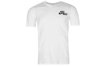 Nike Just Do It Hybrid Tee Shirt Mens - White