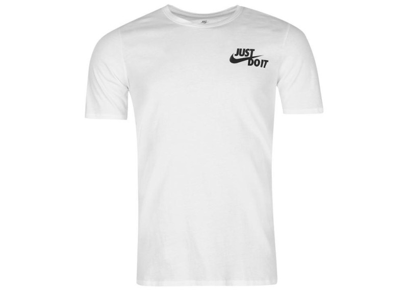 Nike Just Do It Hybrid Tee Shirt Mens - White