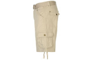 Lee Cooper Belted Cargo Shorts Mens - Stone