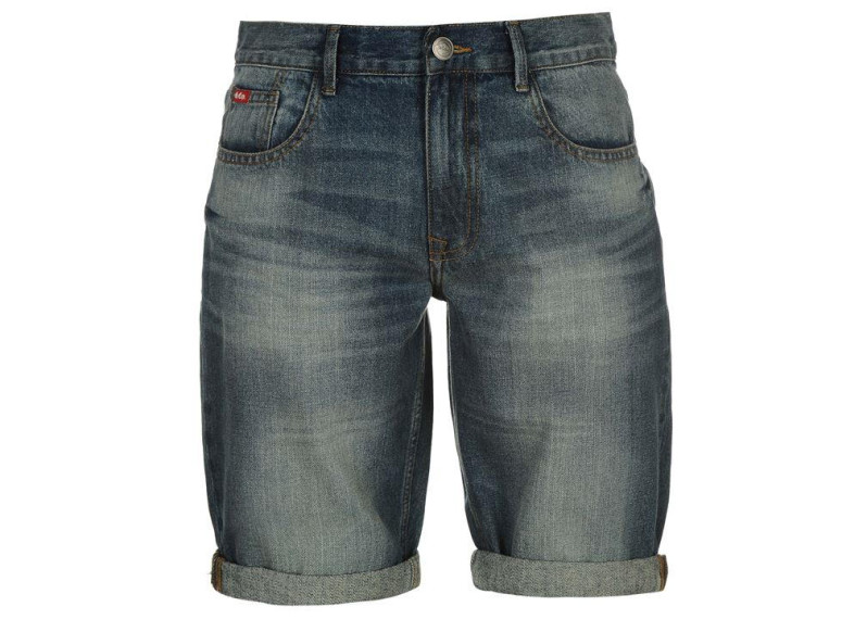 Lee Cooper Regular Denim Shorts Mens - Vintage Wash