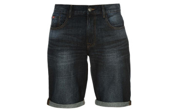 Lee Cooper Regular Denim Shorts Mens - Dark Wash