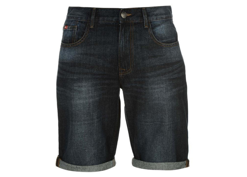 Lee Cooper Regular Denim Shorts Mens - Dark Wash