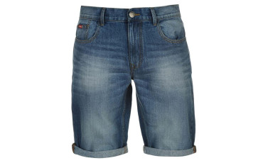 Lee Cooper Regular Denim Shorts Mens - Light Wash