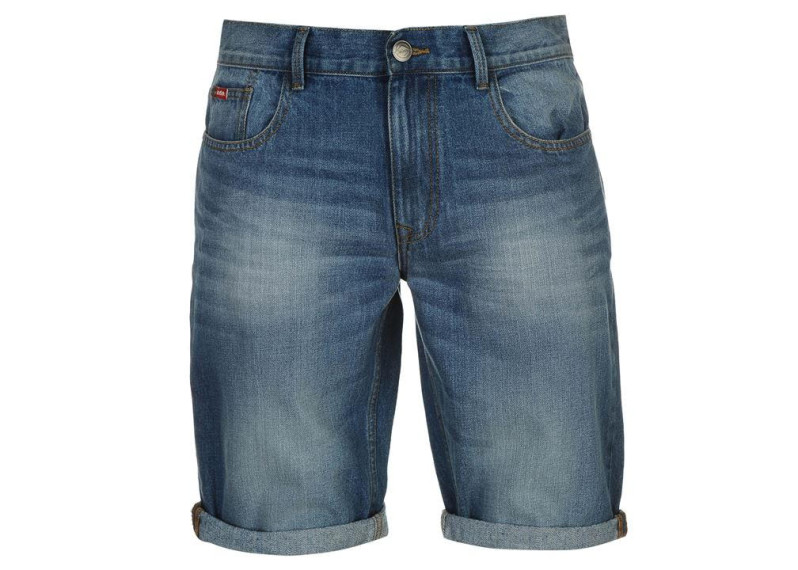 Lee Cooper Regular Denim Shorts Mens - Light Wash