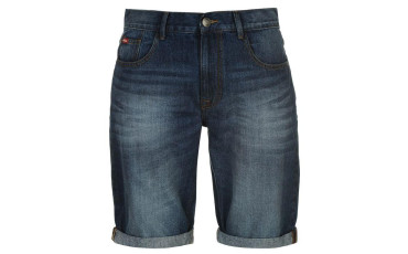 Lee Cooper Regular Denim Shorts Mens - Mid Wash