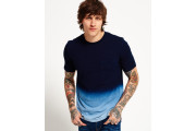 Lite Loom City Indigo Dip Dye Pocket Tee - indigo dip dye