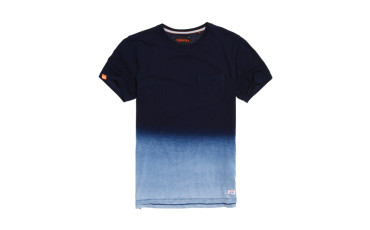 Lite Loom City Indigo Dip Dye Pocket Tee - indigo dip dye