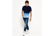 Lite Loom City Indigo Dip Dye Pocket Tee - indigo dip dye