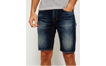 Officer Slim Denim Shorts - ironheart