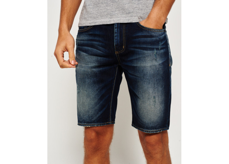 Officer Slim Denim Shorts - ironheart