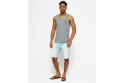 Officer Slim Denim Shorts - ice blue