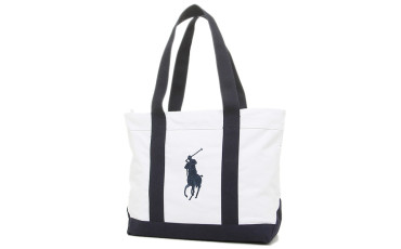 POLO RALPH LAUREN CAMINO TOTE - WHITE 950316