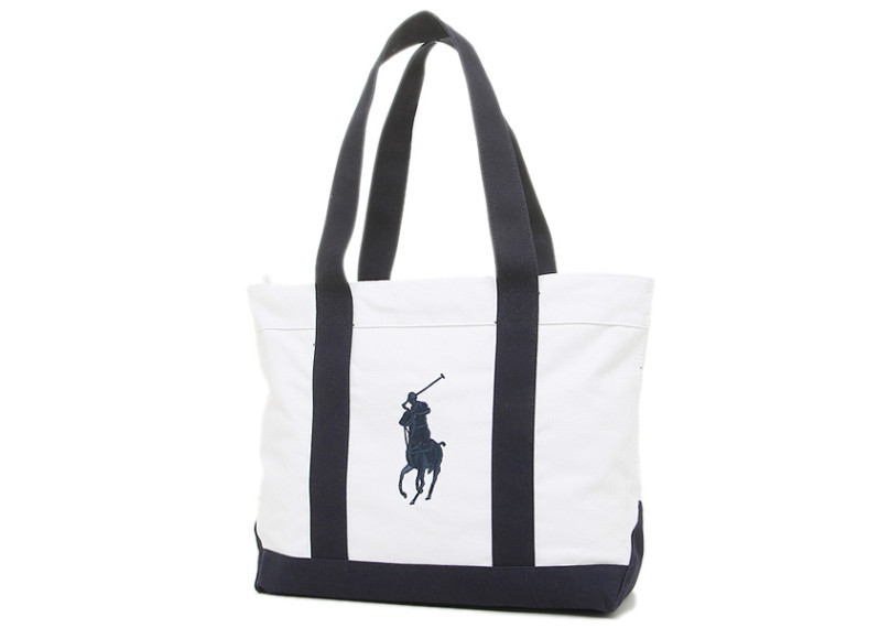 POLO RALPH LAUREN CAMINO TOTE - WHITE 950316