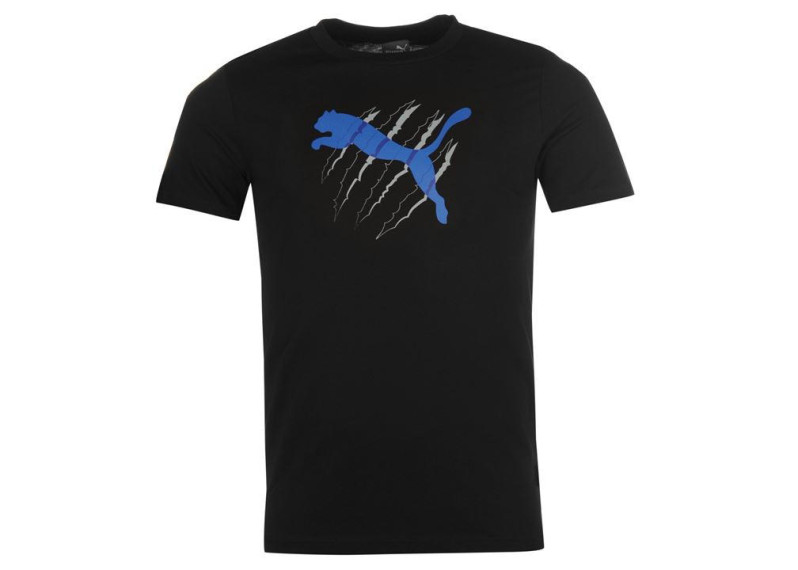 Puma Slash QTT T Shirt Mens - Black