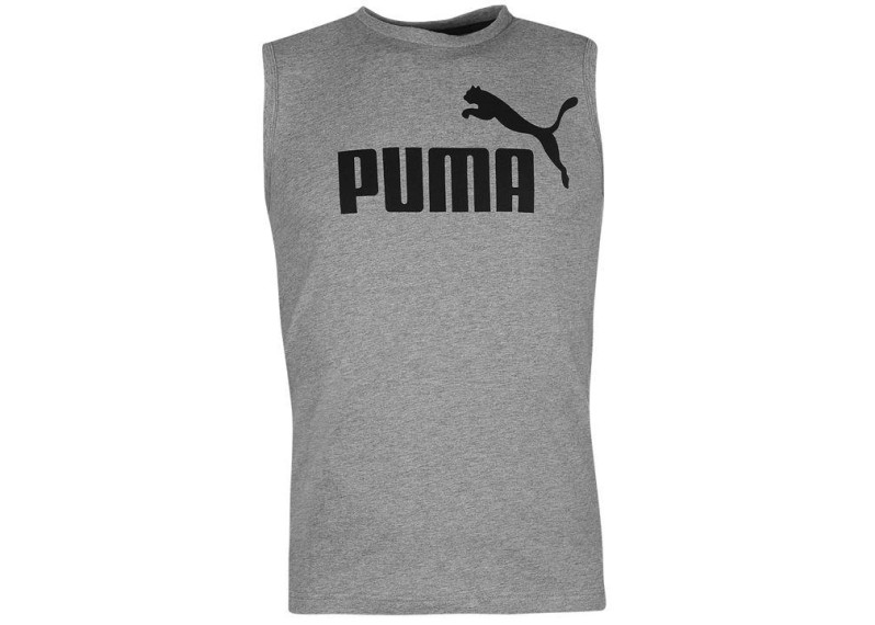 Puma No1 Sleeveless T Shirt Mens - Grey