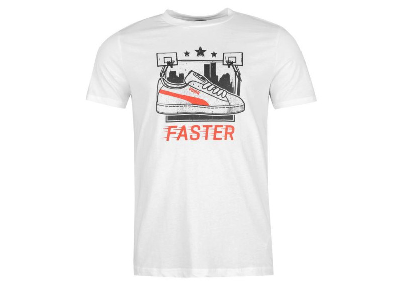 Puma Retro QTT T Shirt Mens - White