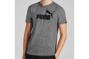 Puma No 1 Logo T Shirt Mens - Med Grey