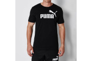 Puma No 1 Logo T Shirt Mens - Black/White