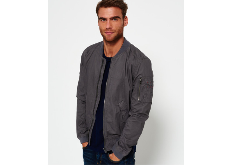 Rookie Duty Bomber Jacket - bullet grey