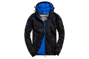 Dual Zip Through Cagoule - black/royal