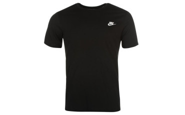 Nike Core Embroidery Logo T Shirt Mens - Black/White