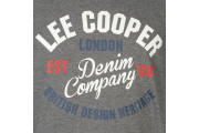 Lee Cooper Logo Vintage T Shirt Mens - Charcoal Marl