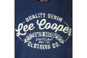 Lee Cooper Logo Vintage T Shirt Mens - Vintage Blue