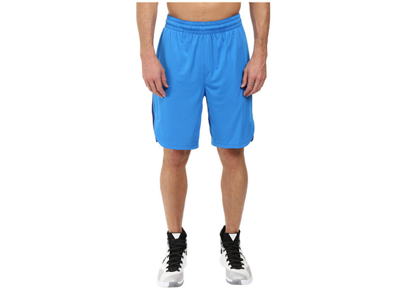 Nike Elite Basketball Short - Light Photo Blue/Deep Royal Blue / Light Crimson/Matte Silver