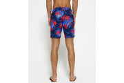 Vacation Paradise Swim Shorts - worn nautical navy aop