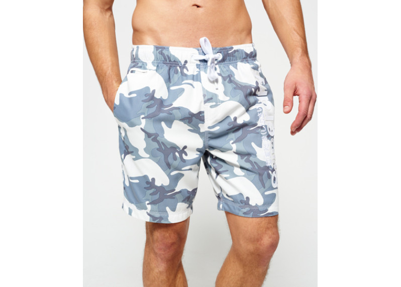 Premium Neo Camo Swim Shorts - ice camo