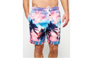 Premium Neo Reflective Swim Shorts - storm palm