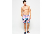 Premium Neo Reflective Swim Shorts - storm palm