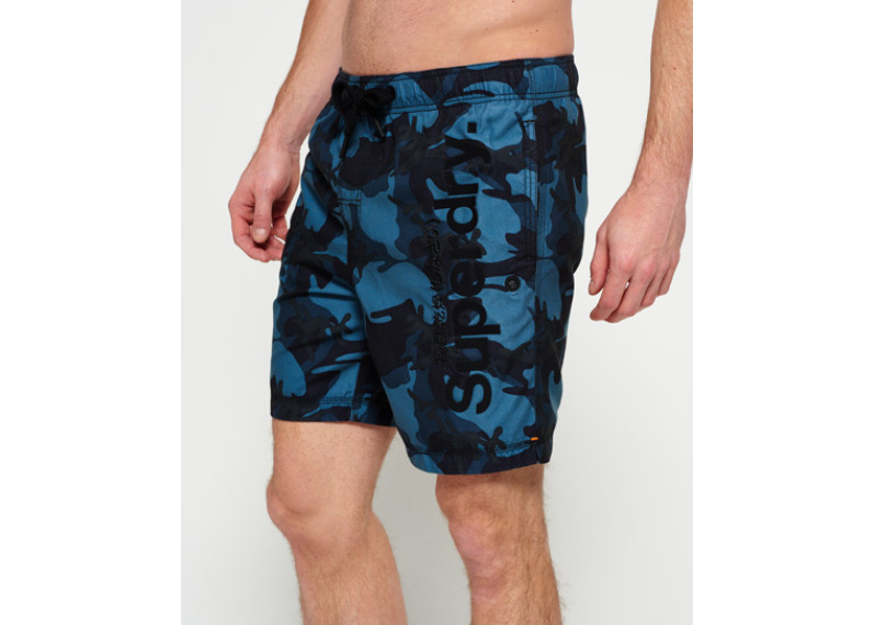 Premium Neo Reflective Swim Shorts - deep sea camo