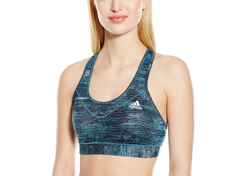 adidas Womens Training Techfit Bra - Energy Blue Heather