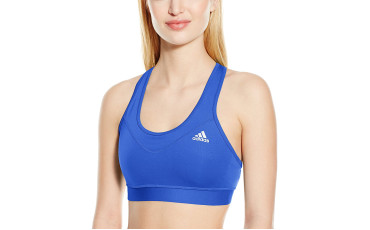 adidas Womens Training Techfit Bra - Blue Solid/Matte Silver