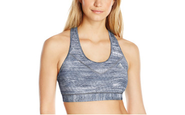 adidas Womens Training Techfit Bra - Grey Heather