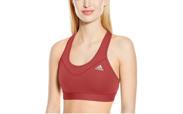 adidas Womens Training Techfit Bra - Mystery Red/Matte Silver