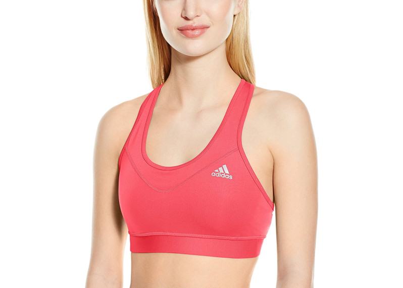 adidas Womens Training Techfit Bra - Core Pink/Matte Silver